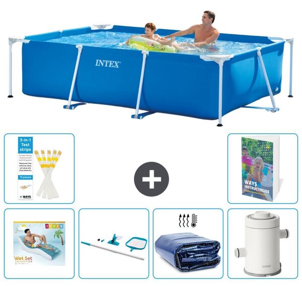 Piscina fuori terra rettangolare - 260x160x65 cm - composta da 5 elementi, modello S96
