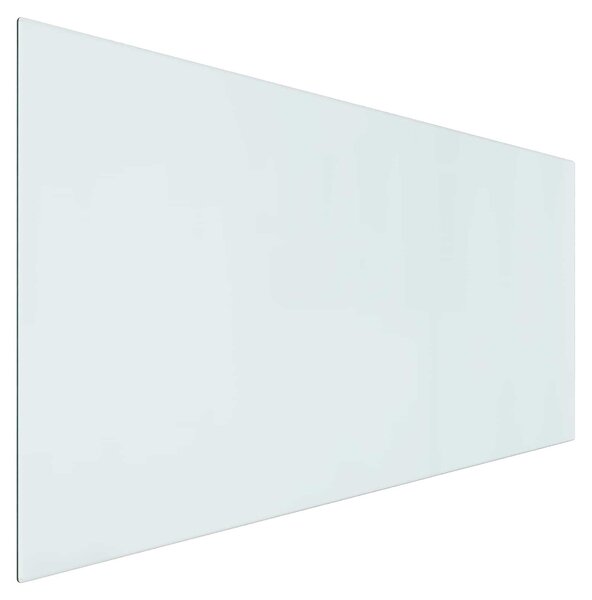 Piastra in vetro per camino Trasparente 120 x 60 cm Vetro