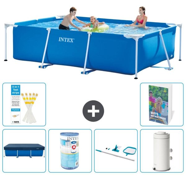 Piscina fuori terra rettangolare - 300x200x75 cm - composta da 5 elementi, modello S130