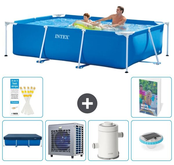 Piscina fuori terra rettangolare - 260x160x65 cm - composta da 5 elementi, modello S1