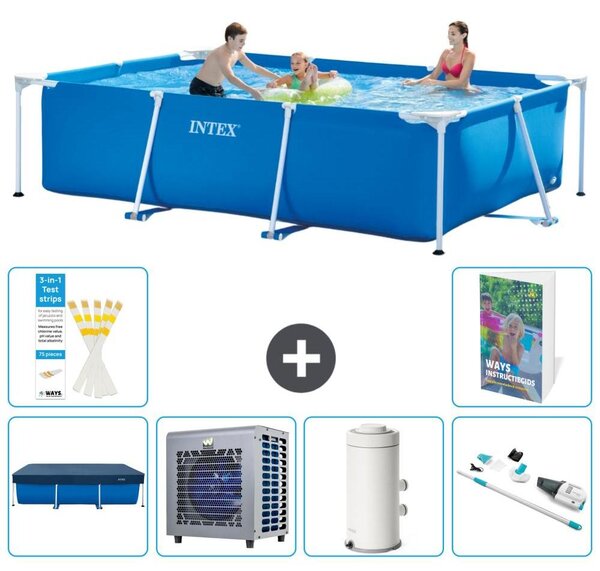 Piscina fuori terra rettangolare - 300x200x75 cm - composta da 5 elementi, modello S25