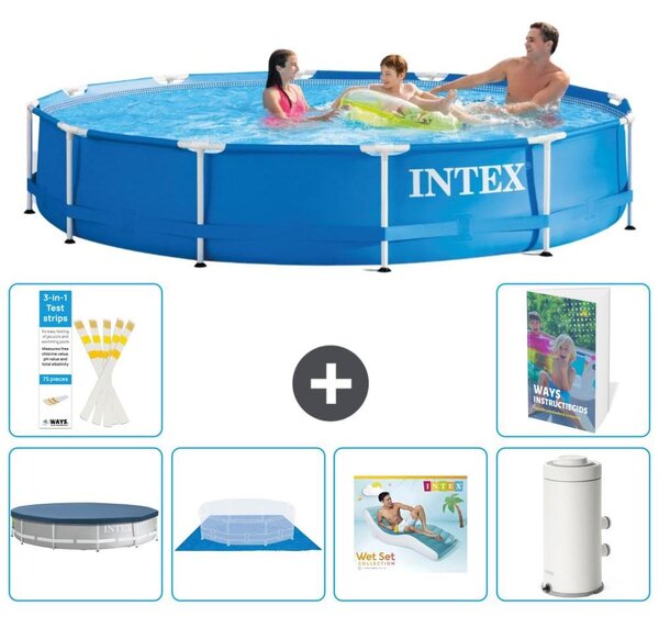 Piscina autoportante rettangolare - 366x76 cm - composta da 5 parti - modello S148
