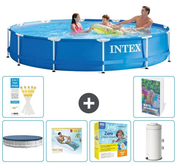 Piscina autoportante rettangolare - 366x76 cm - composta da 5 parti - modello S135