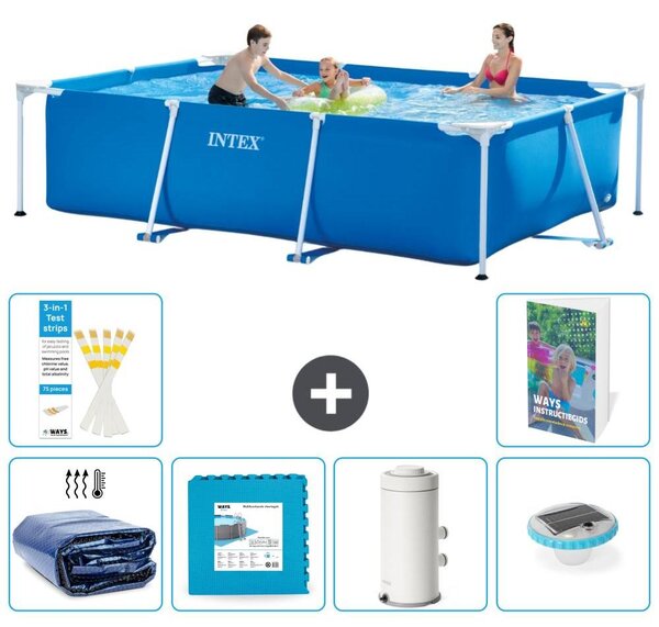 Piscina fuori terra rettangolare - 300x200x75 cm - composta da 5 elementi - modello S152