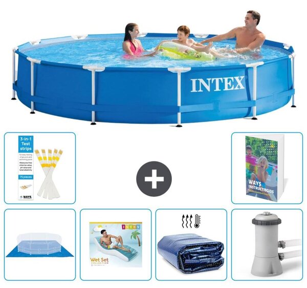Piscina fuori terra a struttura - 366x76 cm - 5 pezzi - Modello S171
