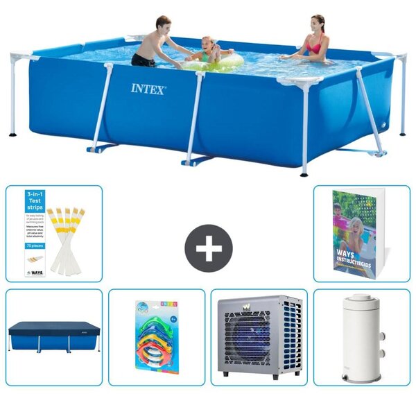Piscina fuori terra rettangolare - 300x200x75 cm - composta da 5 elementi - modello S164