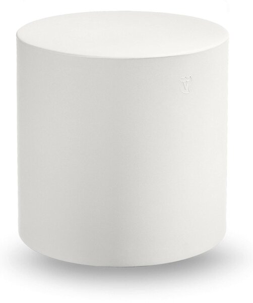 Pouf Blok in polietilene CILINDRO per interno ed Esterno Dimensioni 45x h45 cm dalle molteplici funzionalit� colore Bianco Perla