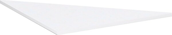 Piano di collegamento, triangolare, 90° 800x800x1132, bianco/argento