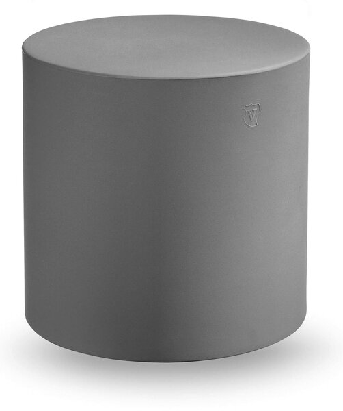 Pouf Blok in polietilene CILINDRO per interno ed Esterno Dimensioni 45x h45 cm dalle molteplici funzionalit� colore Ferro