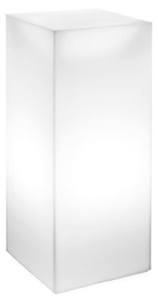 Pouf Cilindro in polietilene BLOCK Con LUCE Dimensioni 45x45x h 85 cm dalle molteplici funzionalit� colore trasparente
