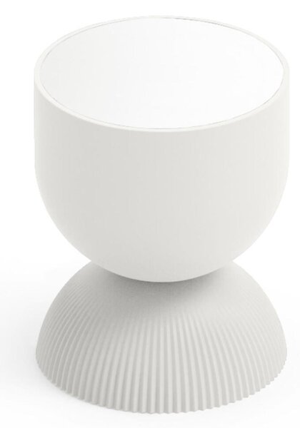 Tavolino con Piano in polietilene Polifunzionale ILLO Dimensioni 35x h 45 cm -Portata massima 120 kg utilizzabile tavolino bianco perla