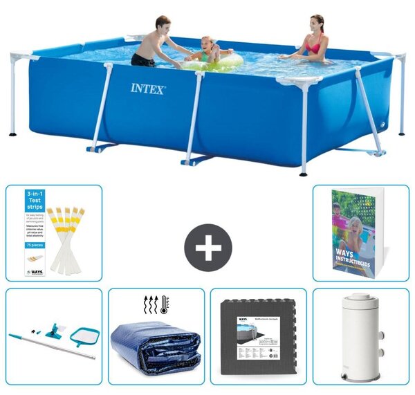 Piscina fuori terra rettangolare - 300x200x75 cm - composta da 5 elementi, modello S43