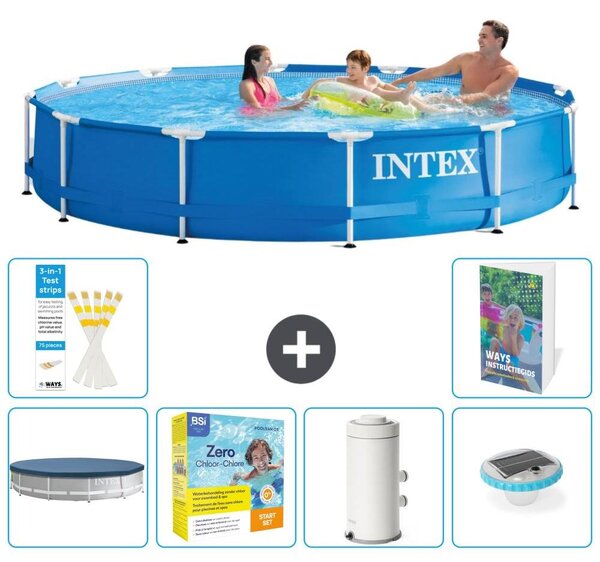 Piscina fuori terra a struttura - 366x76 cm - 5 pezzi - Modello S32