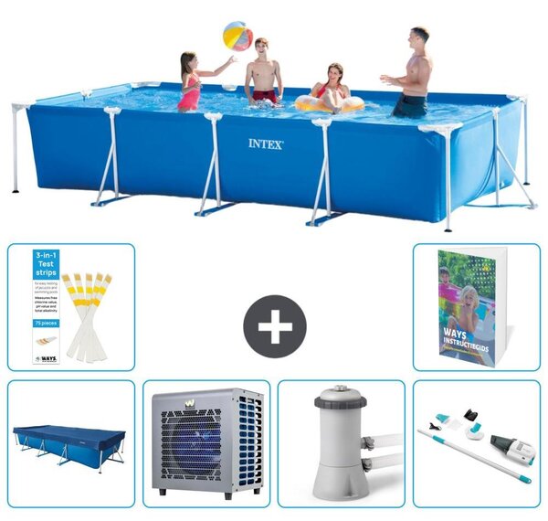 Piscina fuori terra rettangolare - 450x220x84 cm - composta da 5 elementi - modello S139
