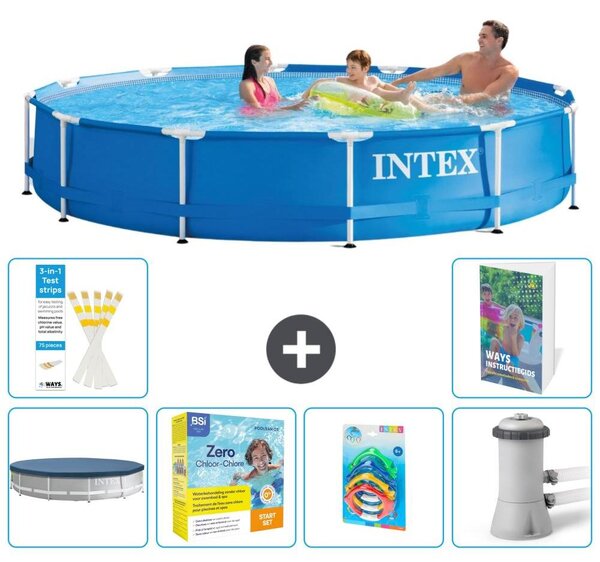 Piscina fuori terra a struttura - 366x76 cm - 5 pezzi - Modello S57