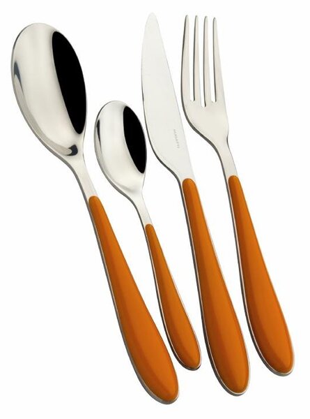 Posate Colorate Gioia Casa Bugatti Set 24 Pezzi - Arancione