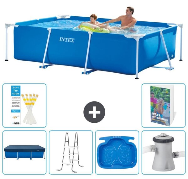 Piscina fuori terra rettangolare - 260x160x65 cm - composta da 5 elementi, modello S140