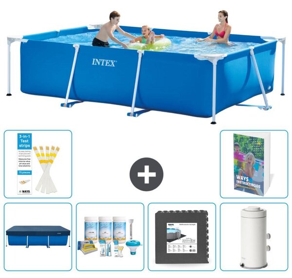 Piscina fuori terra rettangolare - 300x200x75 cm - composta da 5 elementi, modello S64