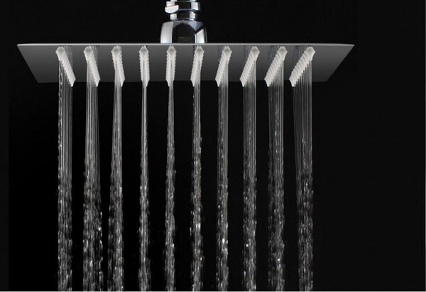 Soffione doccia a pioggia in acciaio inossidabile DPG2023 ultrapiatto - 20 x 20 cm