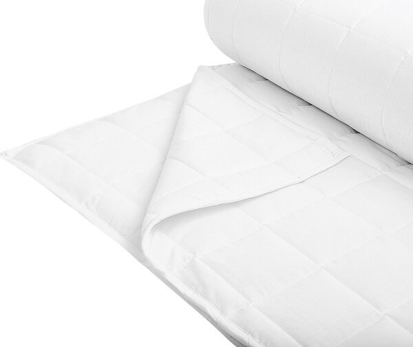 BELIANI coperta bianca in cotone per tutte le stagioni 135 x 200 cm, antiallergica universale
