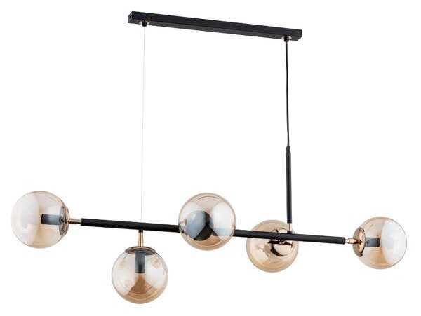 Lampada a sospensione Alfa DANSA, moderna, nera, 63020