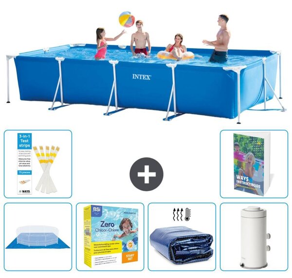 Piscina fuori terra rettangolare - 450x220x84 cm - Struttura in 5 parti, modello S71