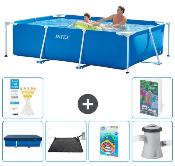 Piscina fuori terra rettangolare - 260x160x65 cm - composta da 5 elementi, modello S37