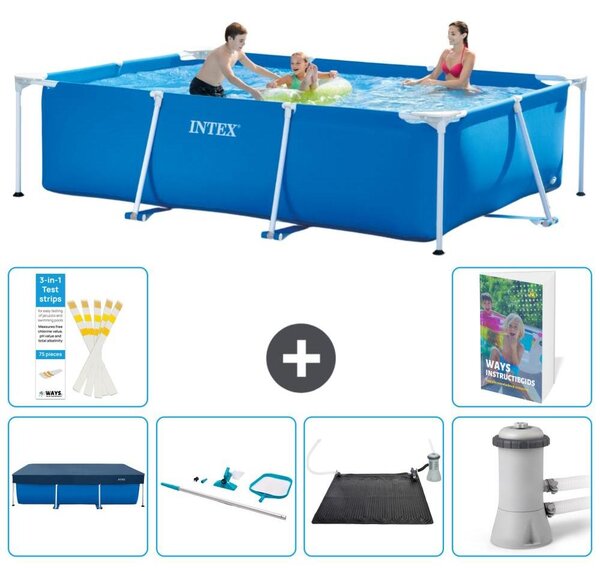 Piscina fuori terra rettangolare - 300x200x75 cm - composta da 5 elementi, modello S67