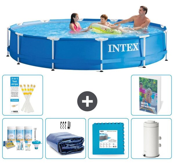 Piscina fuori terra a struttura - 366x76 cm - composta da 5 elementi - modello S14