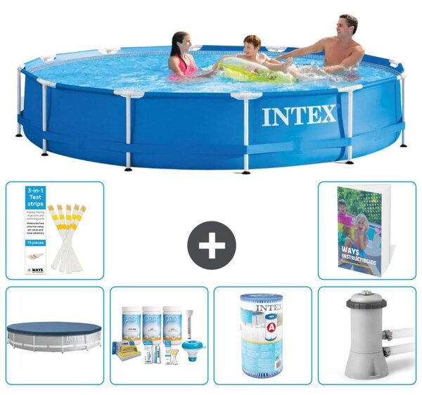 Piscina autoportante rettangolare - 366x76 cm - composta da 5 parti - modello S34