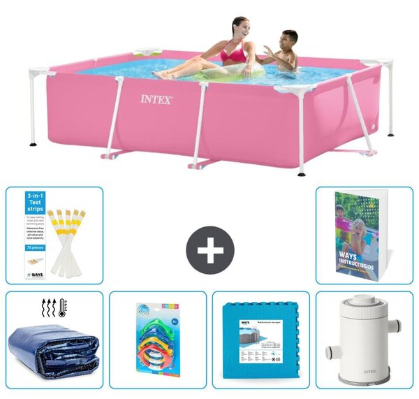 Piscina fuori terra rettangolare - 220x150x60 cm - composta da 5 elementi, modello S55