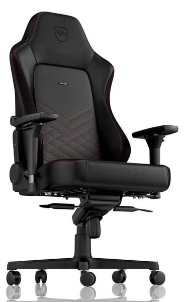 Sedia da gaming ergonomica - Nera/rossa, rivestita in ecopelle - Capacità di carico: 150 kg - Dimensioni: 67x69x136 cm