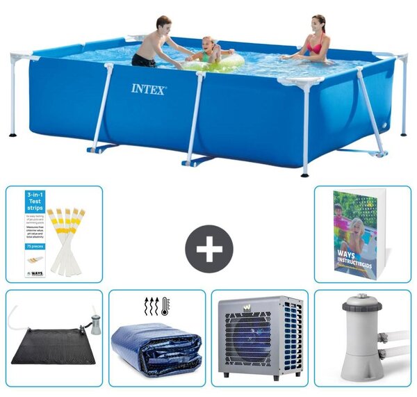 Piscina fuori terra rettangolare - 300x200x75 cm - composta da 5 elementi, modello S42