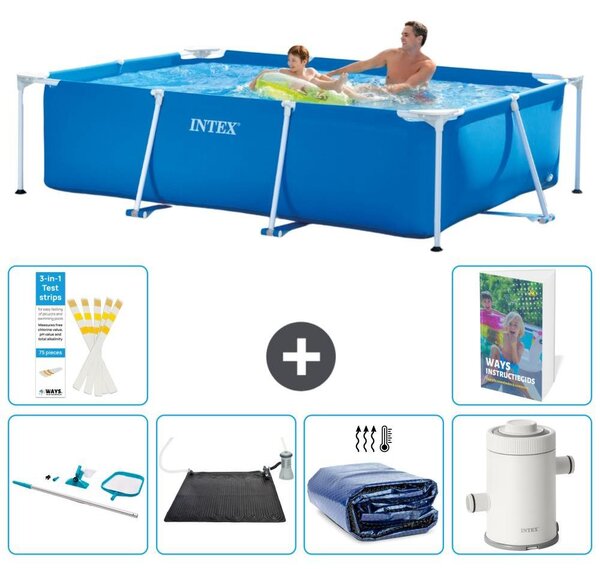 Piscina fuori terra rettangolare - 260x160x65 cm - composta da 5 elementi, modello S61