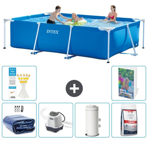 Piscina fuori terra rettangolare - 300x200x75 cm - composta da 5 elementi, modello S155