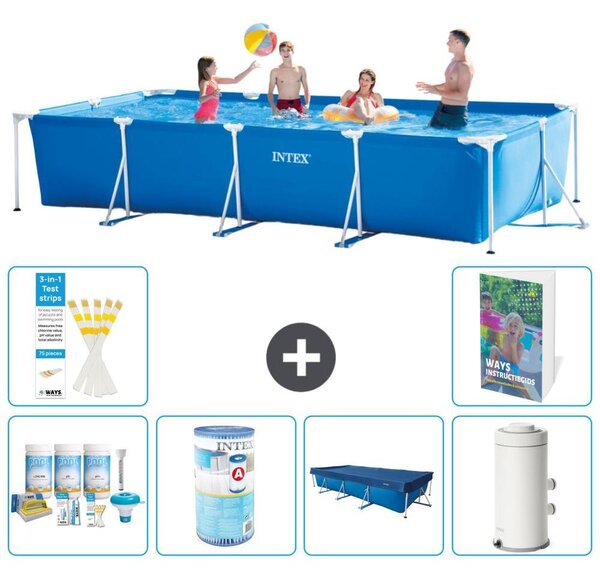 Piscina fuori terra rettangolare - 450x220x84 cm - 5 pezzi - Modello S147