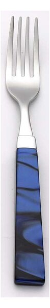 Forchetta Tavola Glam - Posate Moderne Madreperlate Blu