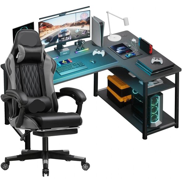 Sedia da gaming - Sedia da ufficio - Sedia da corsa - Sedia gaming - Schienale regolabile