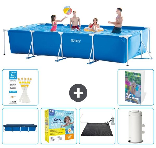 Piscina fuori terra rettangolare - 450x220x84 cm - composta da 5 elementi, modello S103