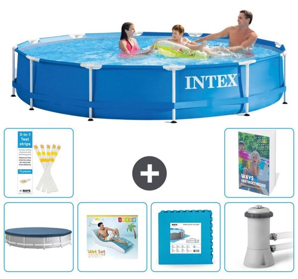 Piscina autoportante rettangolare - 366x76 cm - composta da 5 parti - modello S129