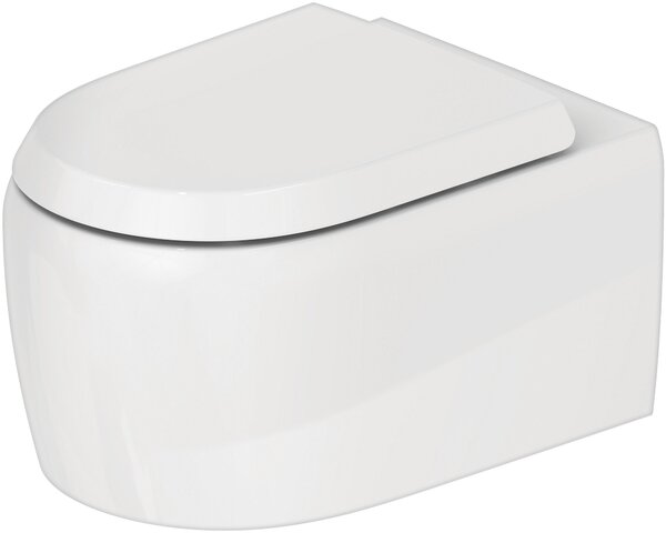 WC suspendu Duravit Collection One, à fond creux, 385x570x360mm, sortie : horizontale, rimless, fixation cachée, 2583090000, 2583090000