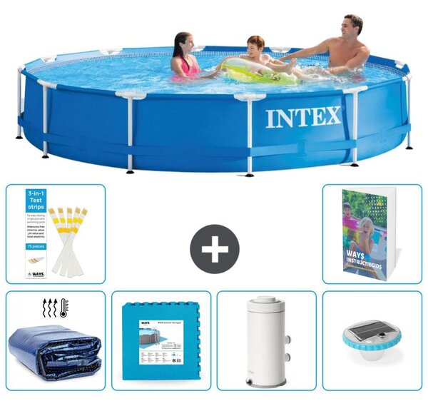 Piscina fuori terra a struttura - 366x76 cm - 5 pezzi - Modello S152