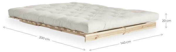 Divano letto in arancione e rame 140 cm Roots - Karup Design