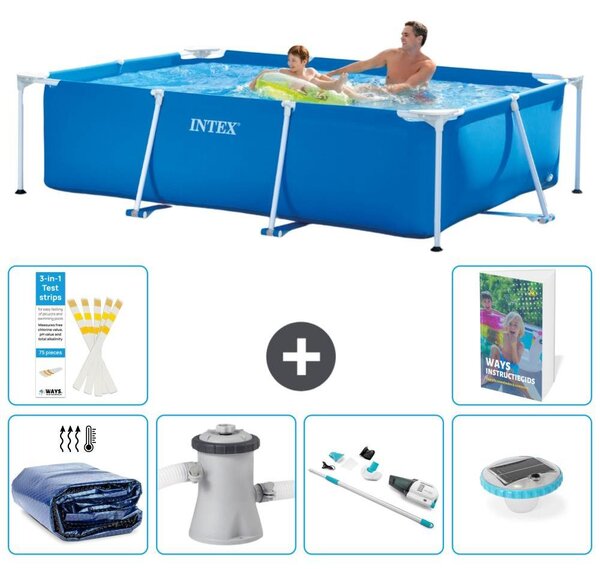 Piscina fuori terra rettangolare - 260x160x65 cm - composta da 5 elementi, modello S81
