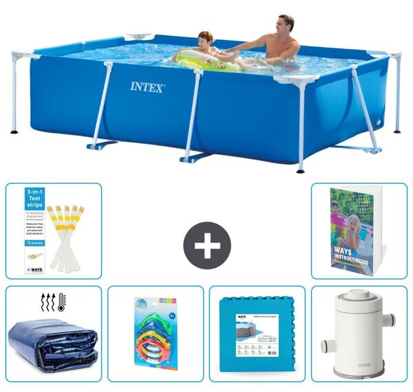 Piscina fuori terra rettangolare - 260x160x65 cm - 5 pezzi, modello S55