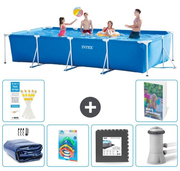 Piscina fuori terra rettangolare - 450x220x84 cm - Struttura in 5 parti, modello S3