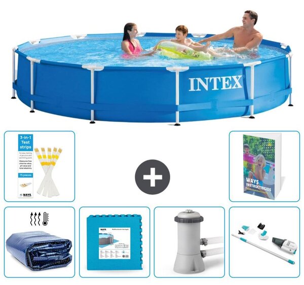 Piscina autoportante rettangolare - 366x76 cm - composta da 5 parti - modello S145