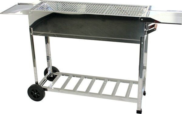 Walexo family barbecue Mangal con rotelle e supporto Kasan