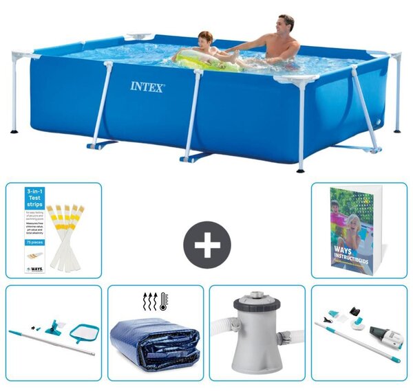 Piscina fuori terra rettangolare - 260x160x65 cm - composta da 5 elementi - modello S149