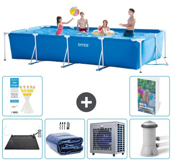 Piscina fuori terra rettangolare - 450x220x84 cm - Struttura in 5 parti, modello S42